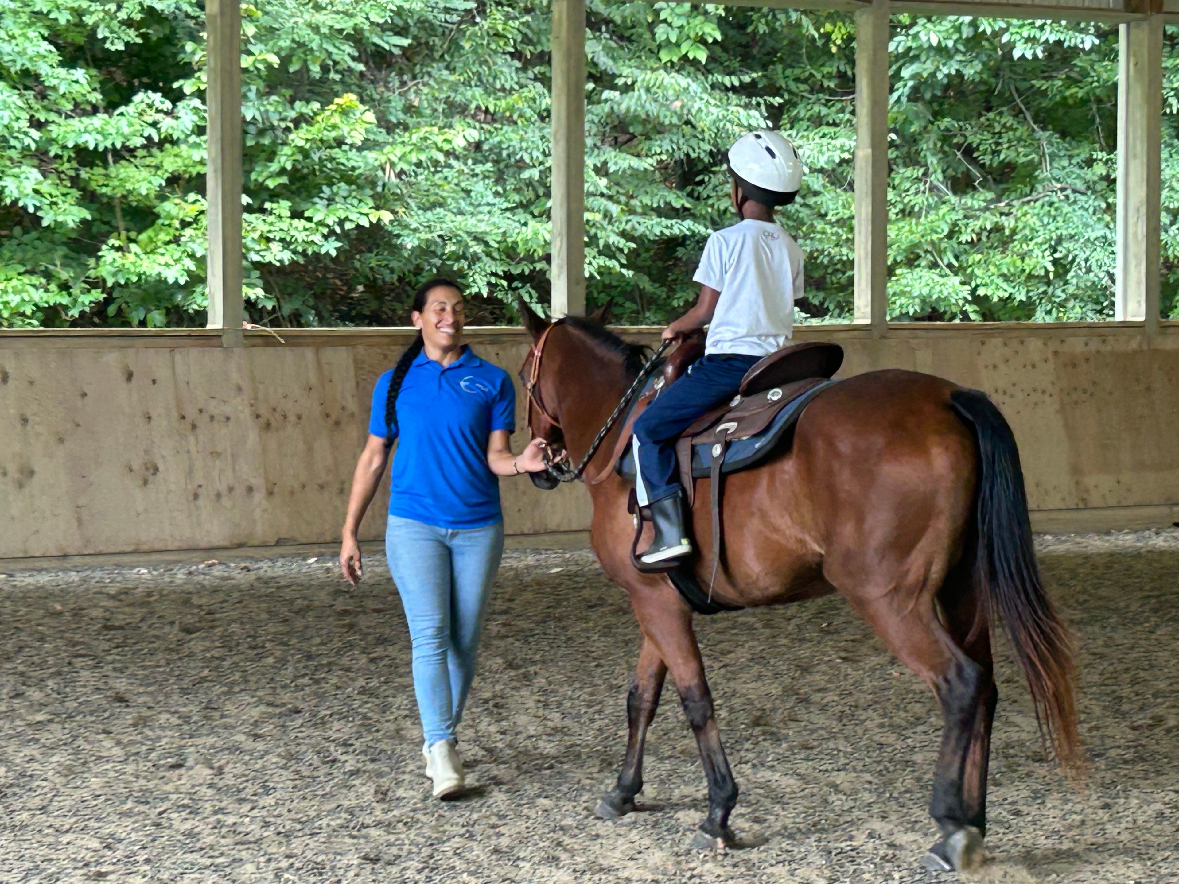 Child private riding lesson at Westbrook Farm